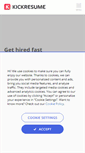 Mobile Screenshot of kickresume.com